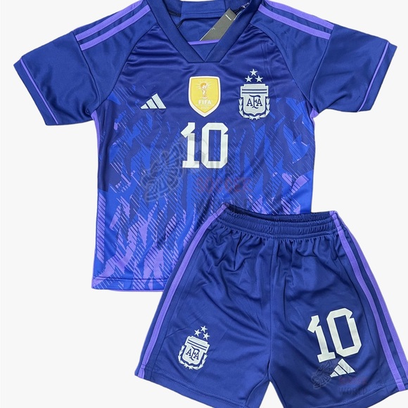 adidas Shirts & Tops 3 Stars New 223 Argentina Lionel Messi 0 Away